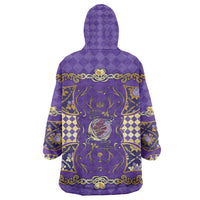 Zodiac Signs Wearable Blanket Hoodie The Air Element Baroque Diamonds Card