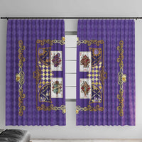Zodiac Signs Window Curtain The Air Element Baroque Diamonds Card