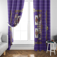 Zodiac Signs Window Curtain The Air Element Baroque Diamonds Card