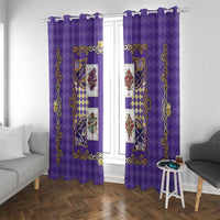 Zodiac Signs Window Curtain The Air Element Baroque Diamonds Card