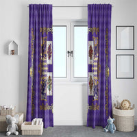 Zodiac Signs Window Curtain The Air Element Baroque Diamonds Card