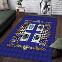 Zodiac Signs Area Rug The Water Element Baroque Clubs Card