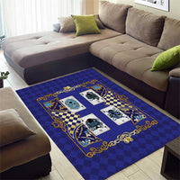 Zodiac Signs Area Rug The Water Element Baroque Clubs Card