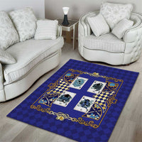 Zodiac Signs Area Rug The Water Element Baroque Clubs Card
