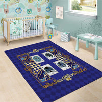 Zodiac Signs Area Rug The Water Element Baroque Clubs Card