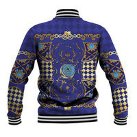 Zodiac Signs Baseball Jacket The Water Element Baroque Clubs Card