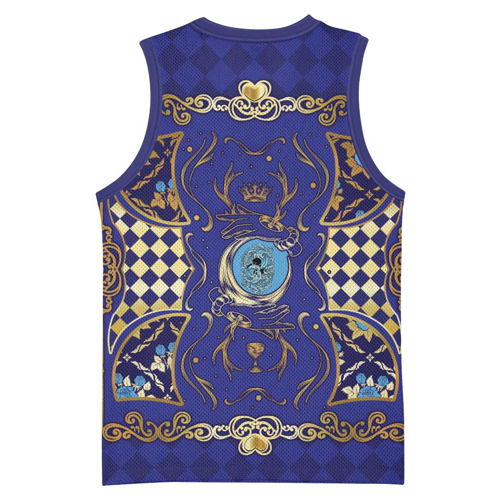 Zodiac Signs Basketball Jersey The Water Element Baroque Clubs Card