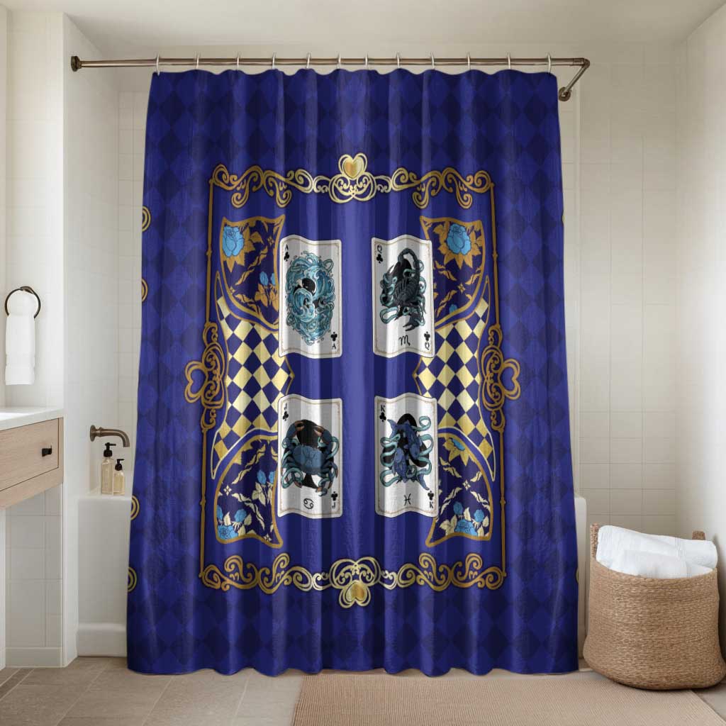 Zodiac Signs Bathroom Set The Water Element Baroque Clubs Card