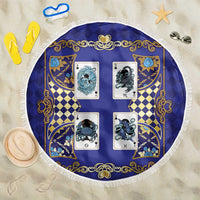 Zodiac Signs Beach Blanket The Water Element Baroque Clubs Card