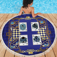 Zodiac Signs Beach Blanket The Water Element Baroque Clubs Card