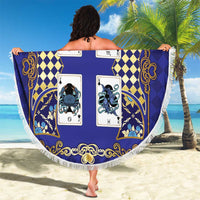 Zodiac Signs Beach Blanket The Water Element Baroque Clubs Card