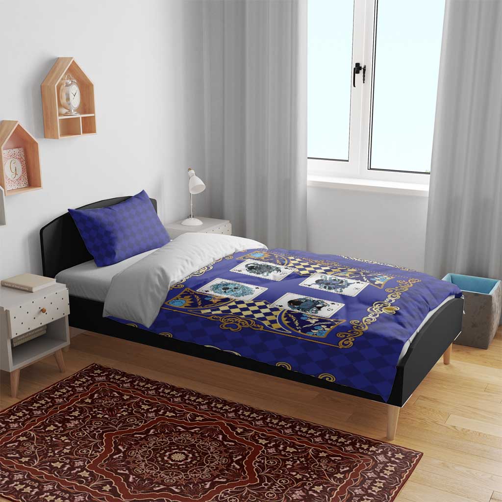 Zodiac Signs Bedding Set The Water Element Baroque Clubs Card