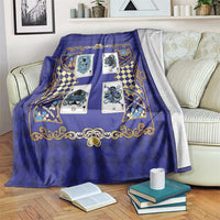 Zodiac Signs Blanket The Water Element Baroque Clubs Card