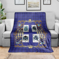 Zodiac Signs Blanket The Water Element Baroque Clubs Card