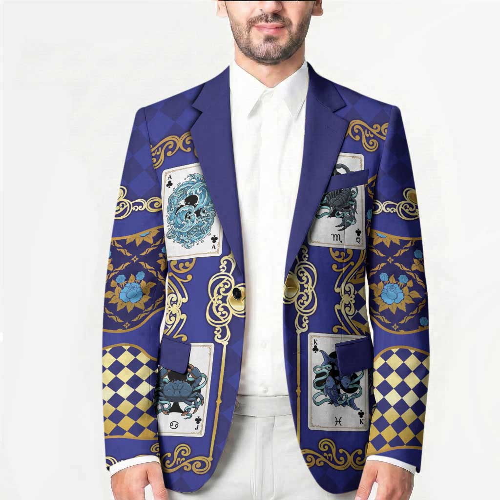 Zodiac Signs Blazer The Water Element Baroque Clubs Card