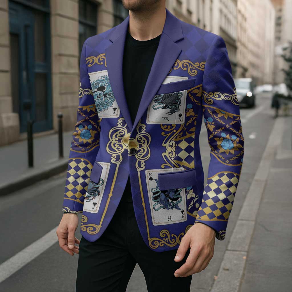 Zodiac Signs Blazer The Water Element Baroque Clubs Card