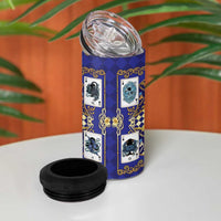Zodiac Signs 4 in 1 Can Cooler Tumbler The Water Element Baroque Clubs Card