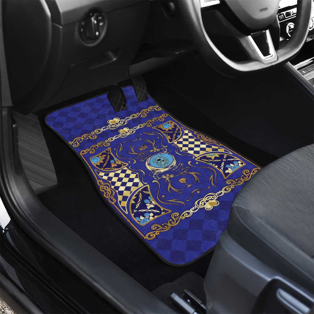 Zodiac Signs Car Mats The Water Element Baroque Clubs Card