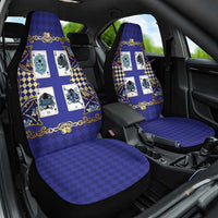 Zodiac Signs Car Seat Cover The Water Element Baroque Clubs Card