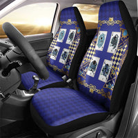 Zodiac Signs Car Seat Cover The Water Element Baroque Clubs Card