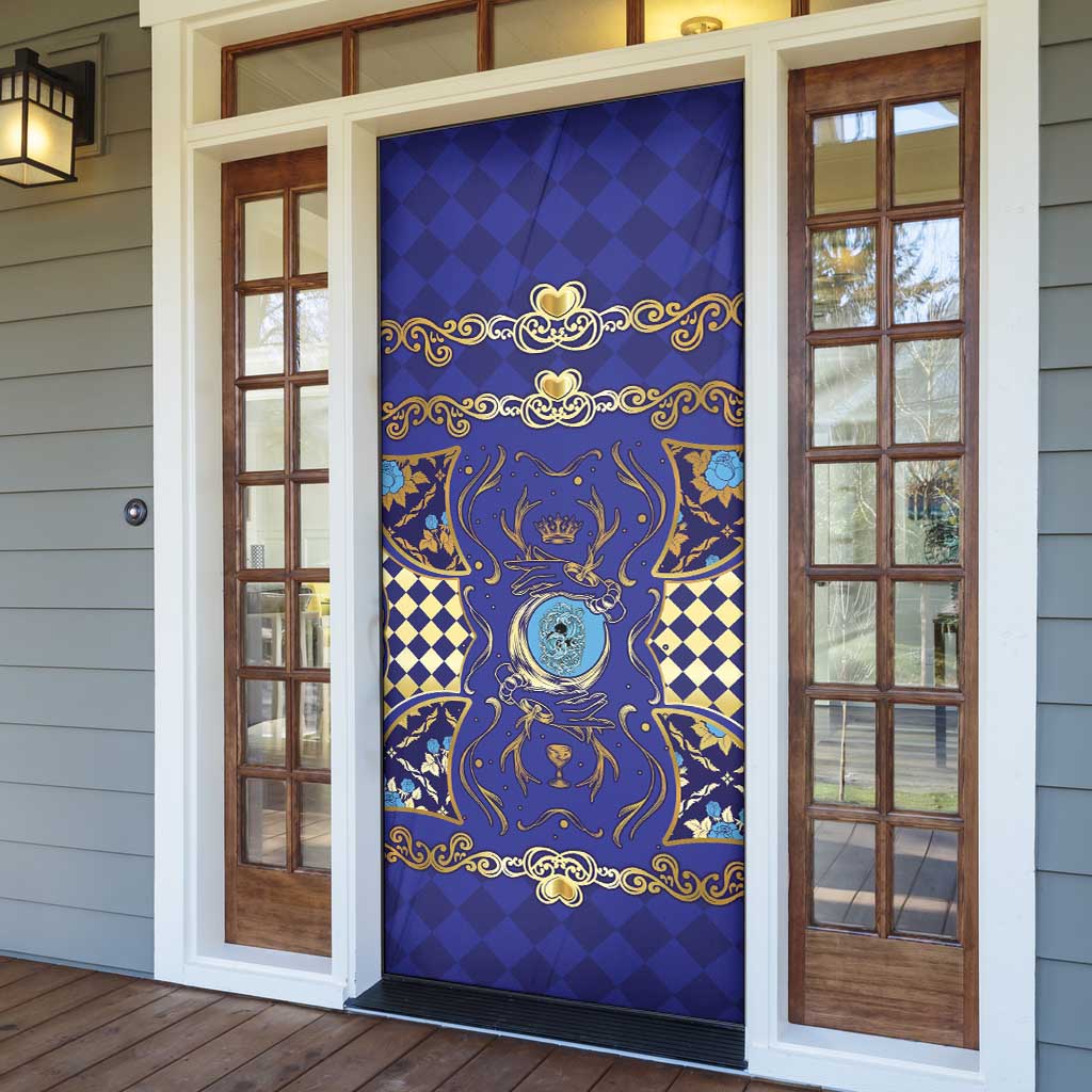 Zodiac Signs Door Cover The Water Element Baroque Clubs Card