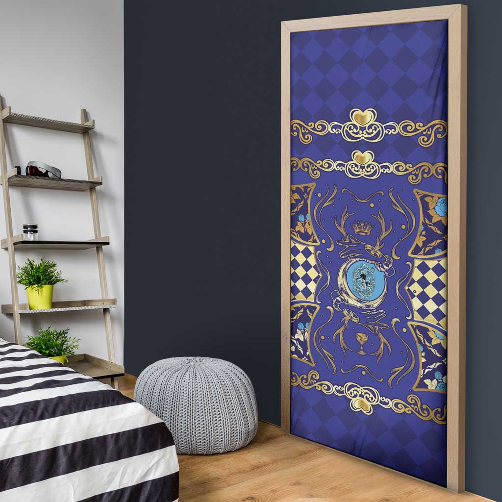 Zodiac Signs Door Cover The Water Element Baroque Clubs Card