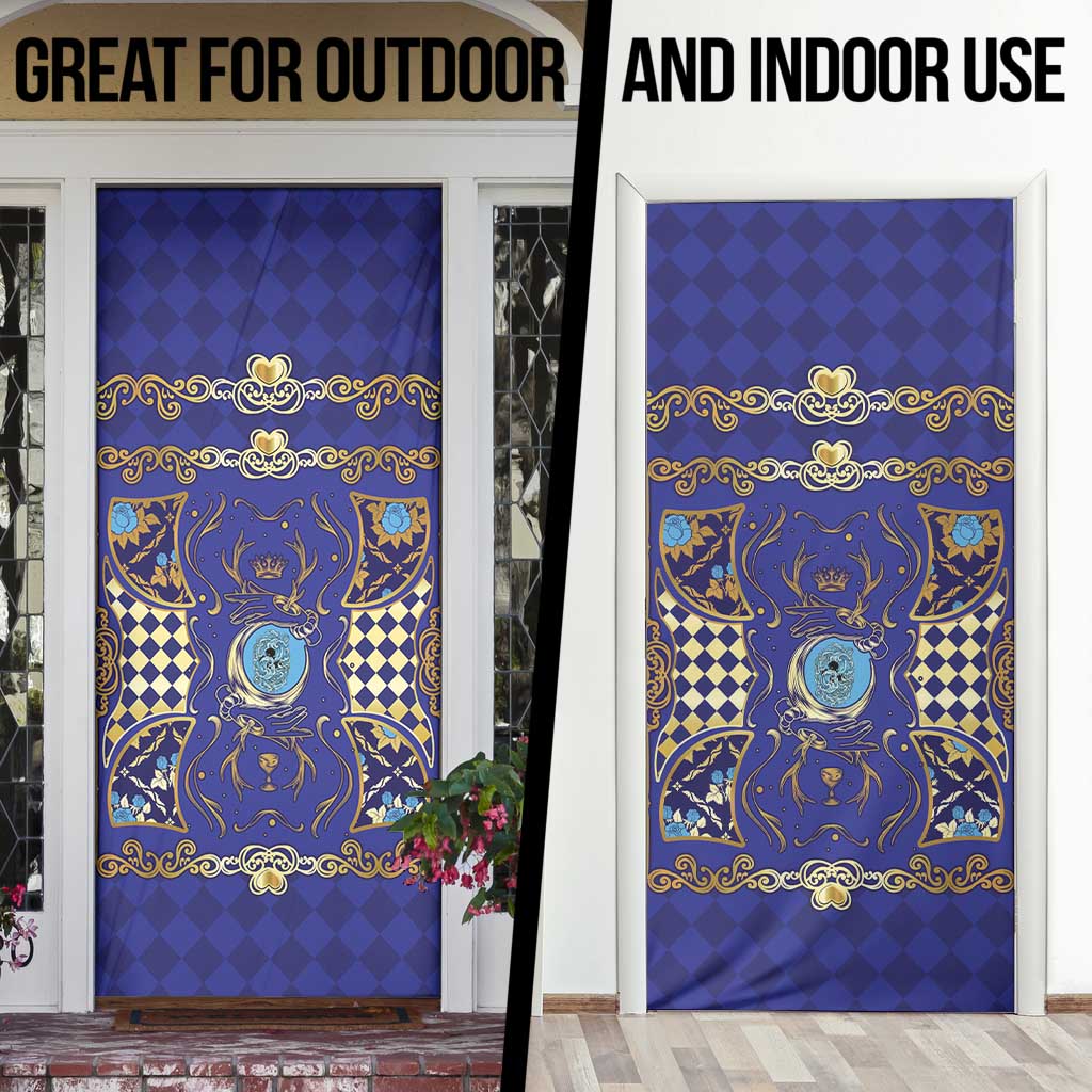 Zodiac Signs Door Cover The Water Element Baroque Clubs Card
