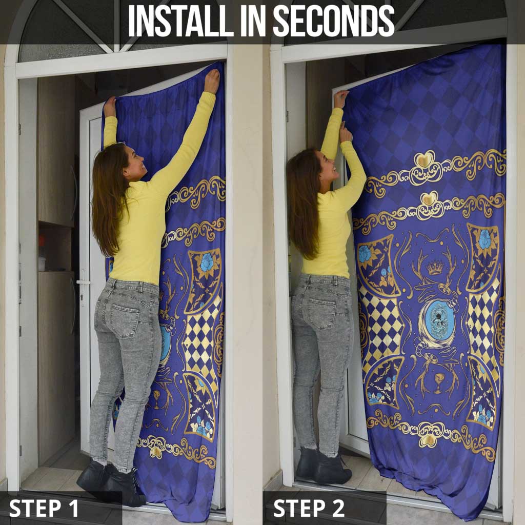 Zodiac Signs Door Cover The Water Element Baroque Clubs Card