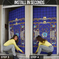 Zodiac Signs Door Cover The Water Element Baroque Clubs Card