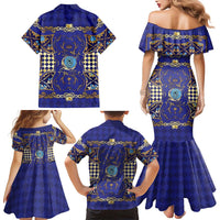 Zodiac Signs Family Matching Mermaid Dress and Hawaiian Shirt The Water Element Baroque Clubs Card
