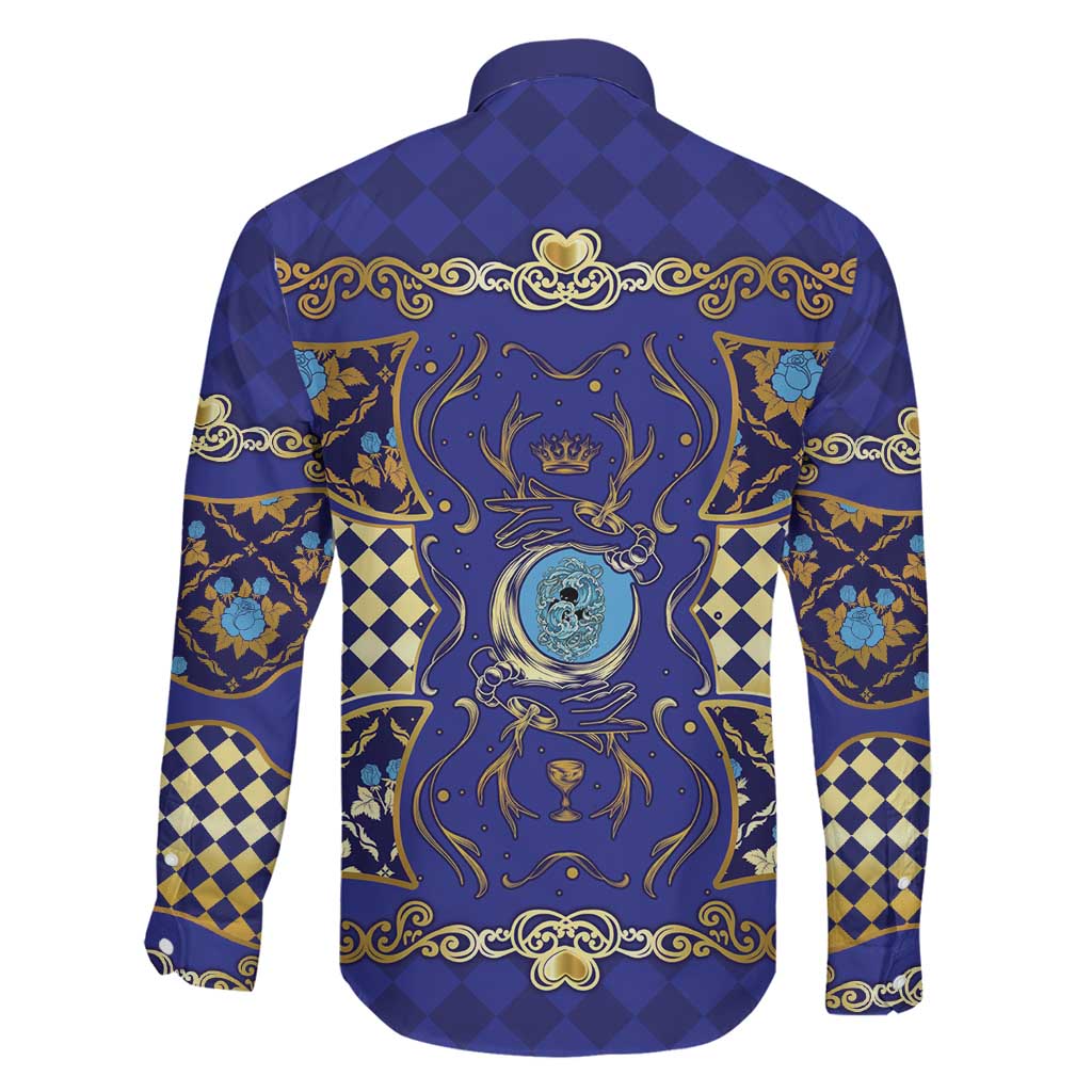 Zodiac Signs Family Matching Off Shoulder Short Dress and Hawaiian Shirt The Water Element Baroque Clubs Card
