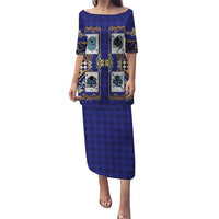 Zodiac Signs Family Matching Puletasi and Hawaiian Shirt The Water Element Baroque Clubs Card