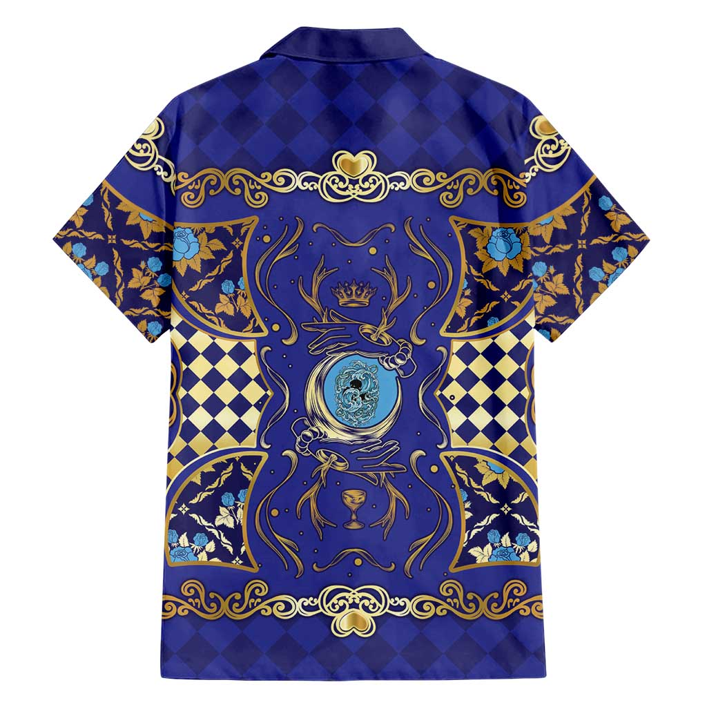 Zodiac Signs Family Matching Tank Maxi Dress and Hawaiian Shirt The Water Element Baroque Clubs Card