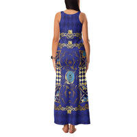 Zodiac Signs Family Matching Tank Maxi Dress and Hawaiian Shirt The Water Element Baroque Clubs Card