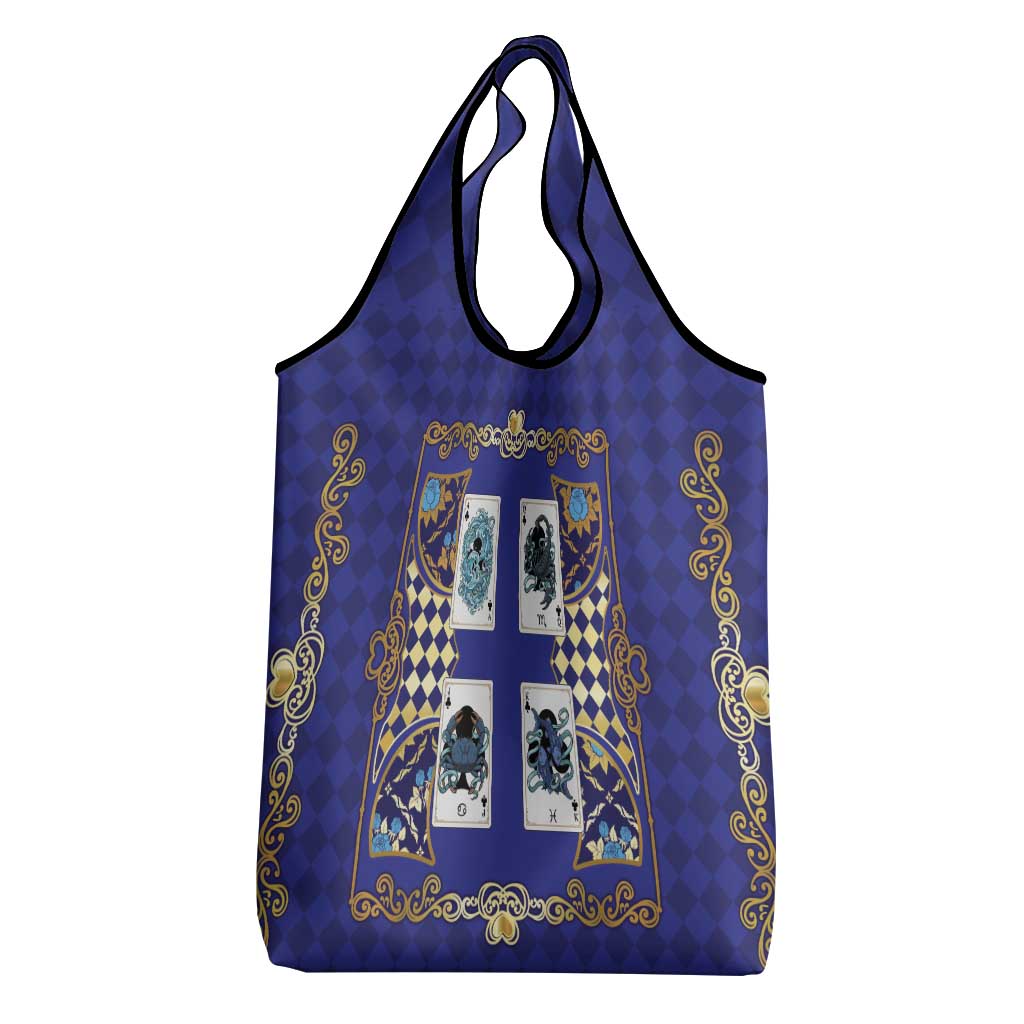 Zodiac Signs Grocery Bag The Water Element Baroque Clubs Card