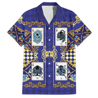 Zodiac Signs Hawaiian Shirt The Water Element Baroque Clubs Card