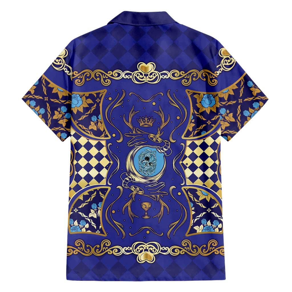Zodiac Signs Hawaiian Shirt The Water Element Baroque Clubs Card