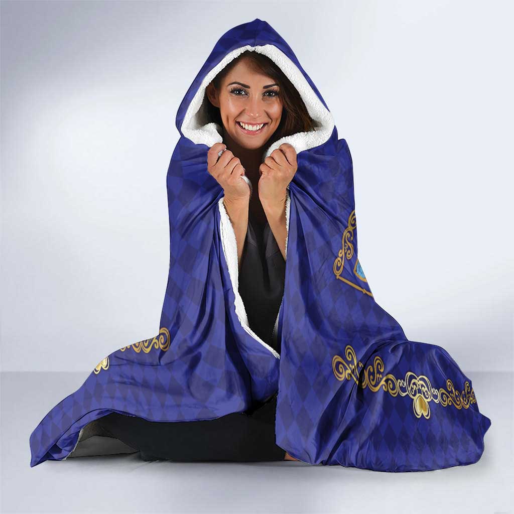 Zodiac Signs Hooded Blanket The Water Element Baroque Clubs Card