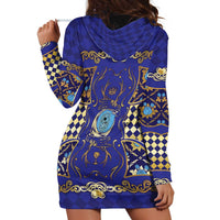 Zodiac Signs Hoodie Dress The Water Element Baroque Clubs Card
