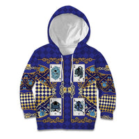 Zodiac Signs Kid Hoodie The Water Element Baroque Clubs Card