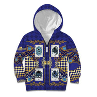 Zodiac Signs Kid Hoodie The Water Element Baroque Clubs Card