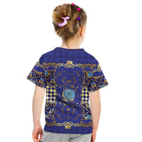 Zodiac Signs Kid T Shirt The Water Element Baroque Clubs Card