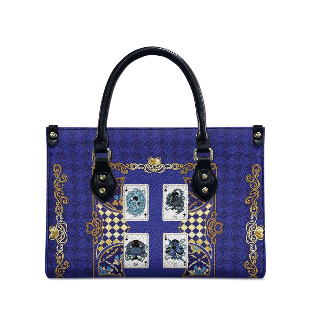 Zodiac Signs Leather Bag The Water Element Baroque Clubs Card