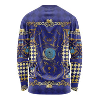 Zodiac Signs Long Sleeve Shirt The Water Element Baroque Clubs Card