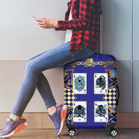 Zodiac Signs Luggage Cover The Water Element Baroque Clubs Card