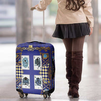 Zodiac Signs Luggage Cover The Water Element Baroque Clubs Card