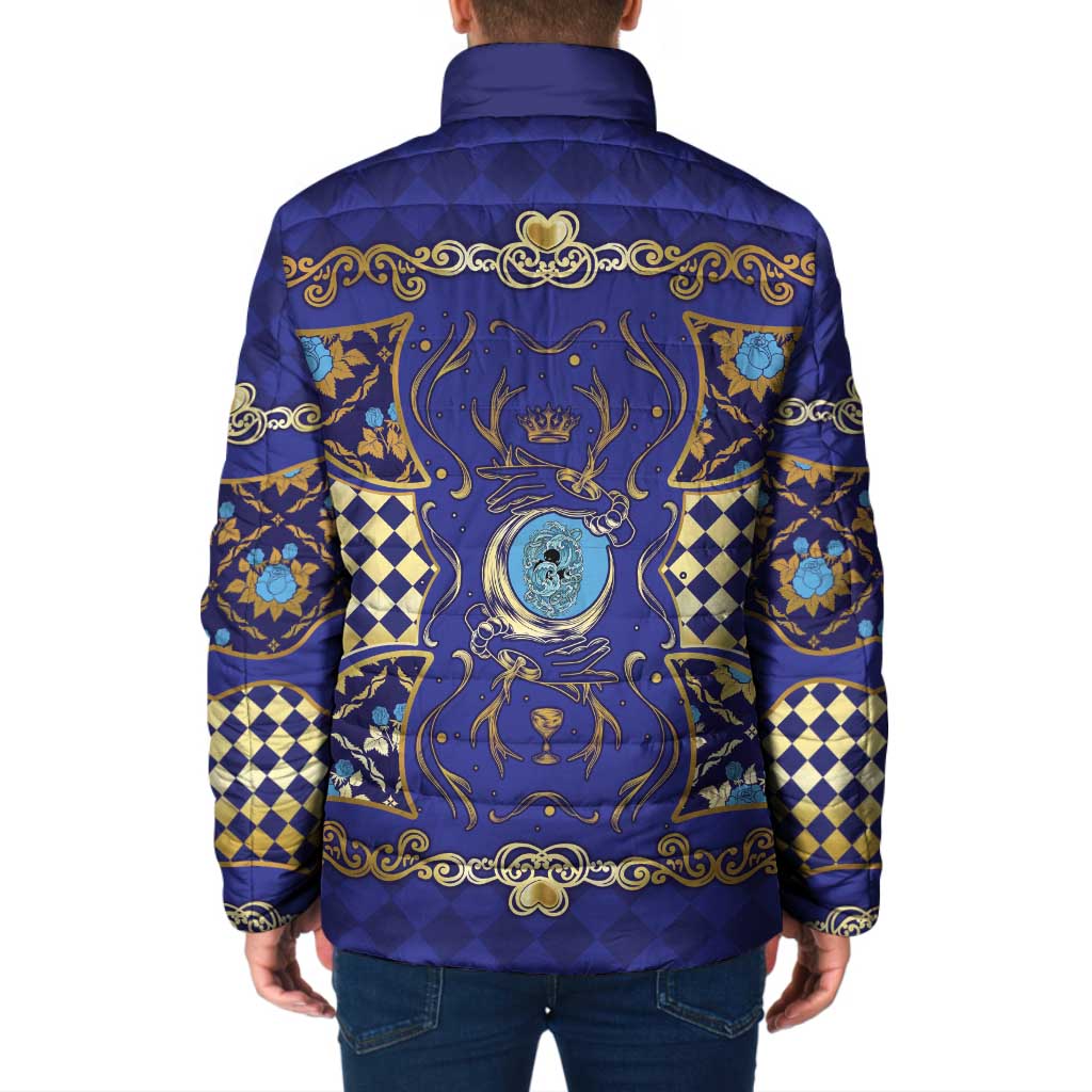 Zodiac Signs Padded Jacket The Water Element Baroque Clubs Card