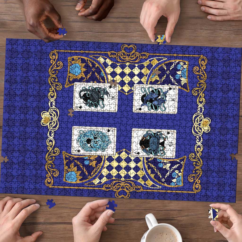 Zodiac Signs Puzzle The Water Element Baroque Clubs Card