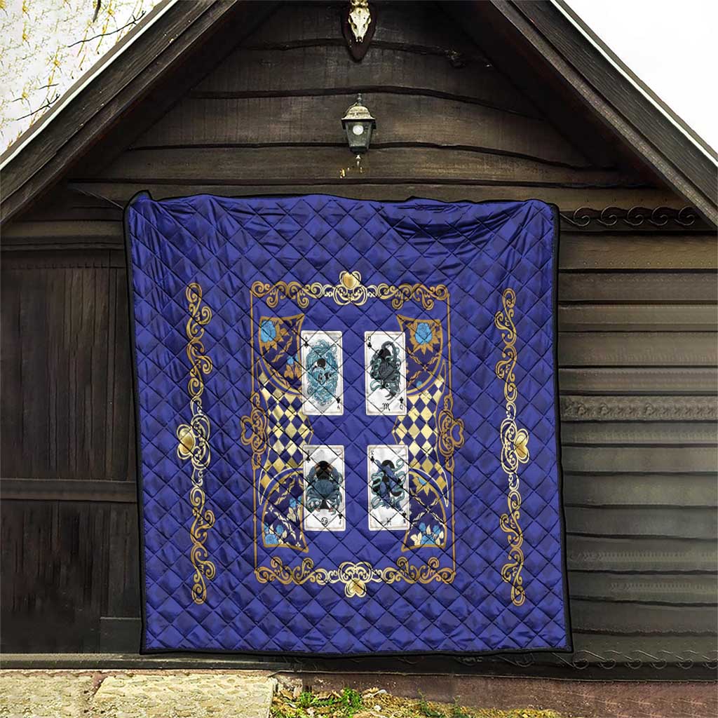 Zodiac Signs Quilt The Water Element Baroque Clubs Card