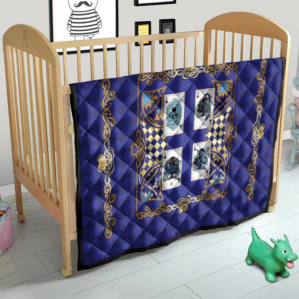Zodiac Signs Quilt The Water Element Baroque Clubs Card